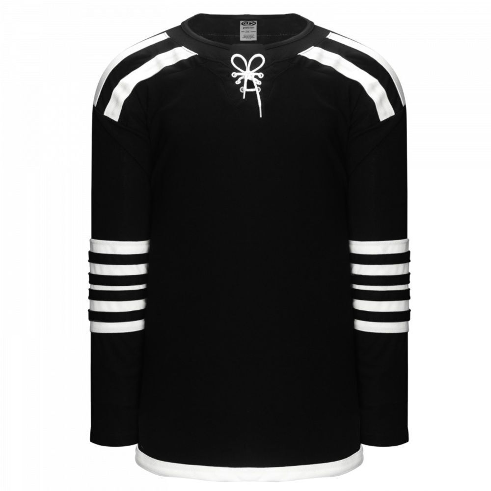 NWT Blank Hockey Jersey Black White Devils Reverse Retro Pattern Brand New
